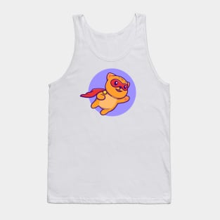 Super Hero Cat Flying Tank Top